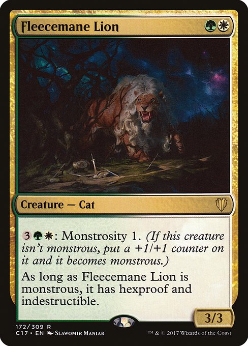 Fleecemane Lion - Commander 2017 Rare Card