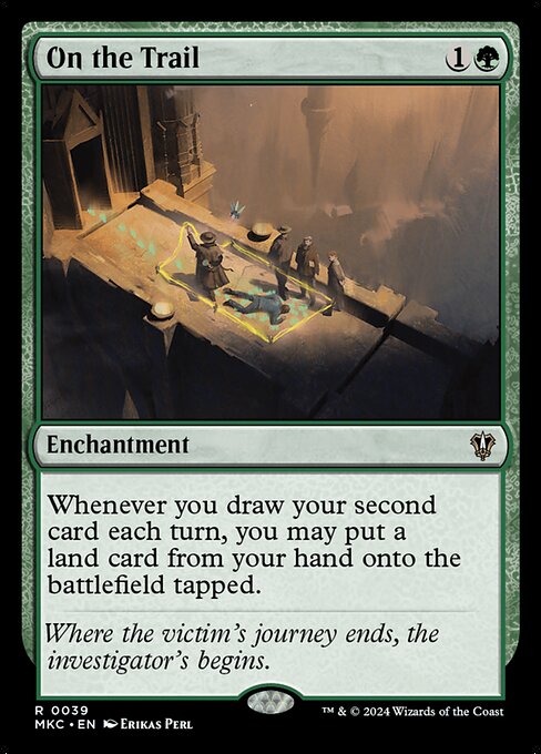 On the Trail - Murders at Karlov Manor Commander Rare Card