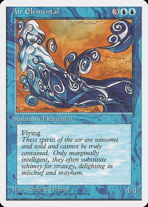 Air Elemental - Fourth Edition Uncommon Card