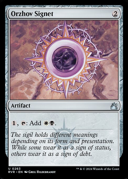 Orzhov Signet - Ravnica Remastered Uncommon Card