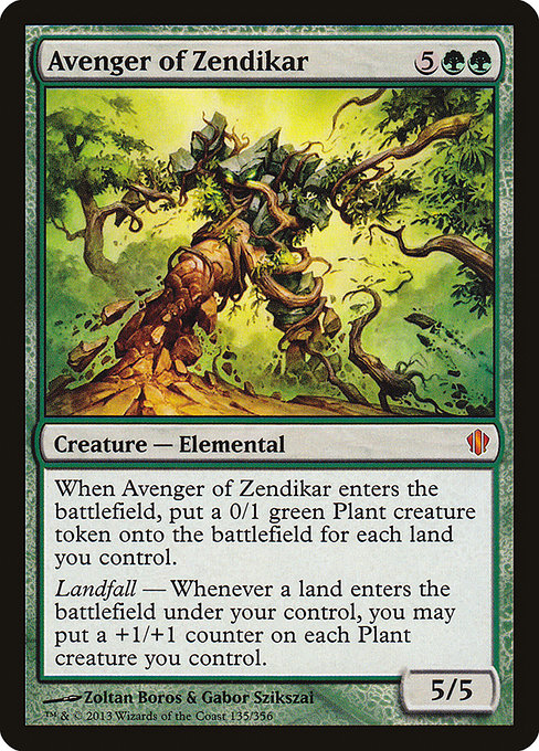 Avenger of Zendikar - Commander 2013 Mythic Card