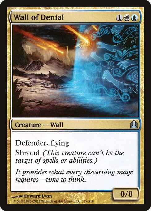 Wall of Denial - Commander 2011 Uncommon Card