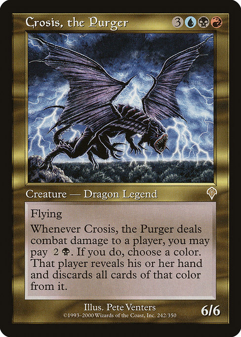 Crosis, the Purger - Invasion Rare Card