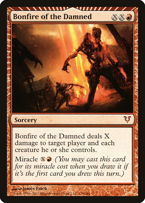 Bonfire of the Damned - Avacyn Restored Mythic Card
