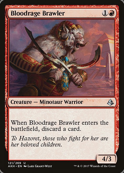 Bloodrage Brawler - Amonkhet Uncommon Card