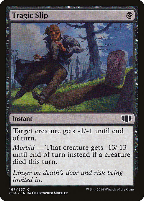 Tragic Slip - Commander 2014 Common Card
