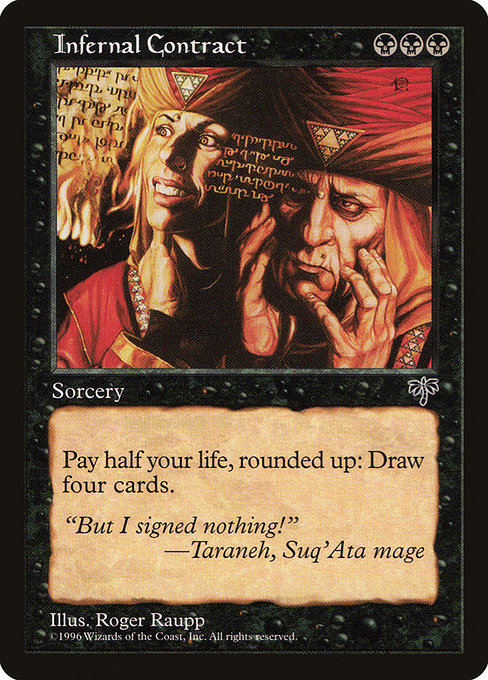 Infernal Contract - Mirage Rare Card