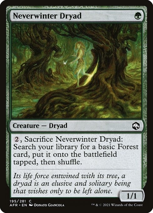 Neverwinter Dryad - Adventures in the Forgotten Realms Common Card