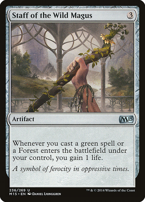 Staff of the Wild Magus - Magic 2015 Uncommon Card