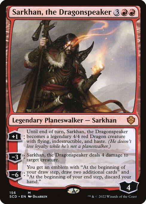 Sarkhan, the Dragonspeaker - Starter Commander Decks Mythic Card