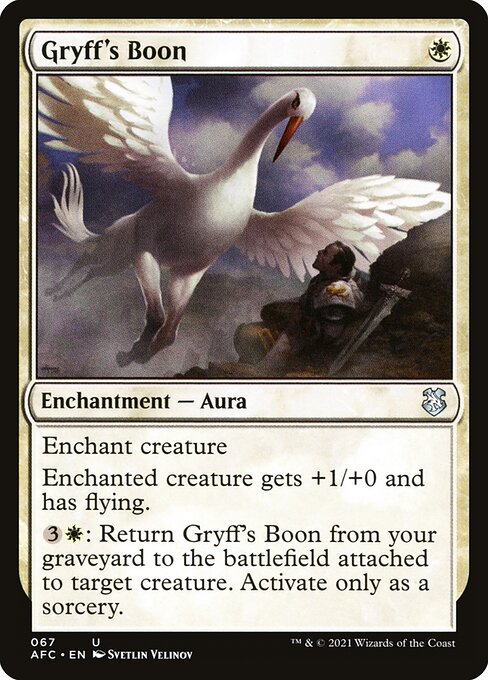 Gryff's Boon - Forgotten Realms Commander Uncommon Card