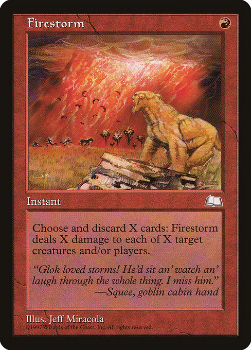 Firestorm - Weatherlight Rare Card