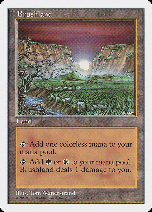 Brushland - Fifth Edition Rare Card