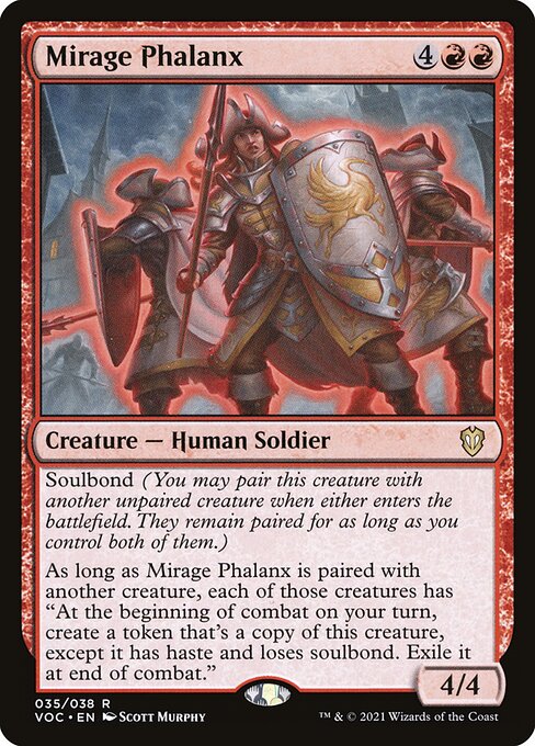 Mirage Phalanx - Crimson Vow Commander Rare Card