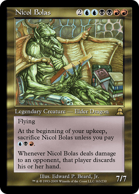 Nicol Bolas - Masters Edition III Rare Card