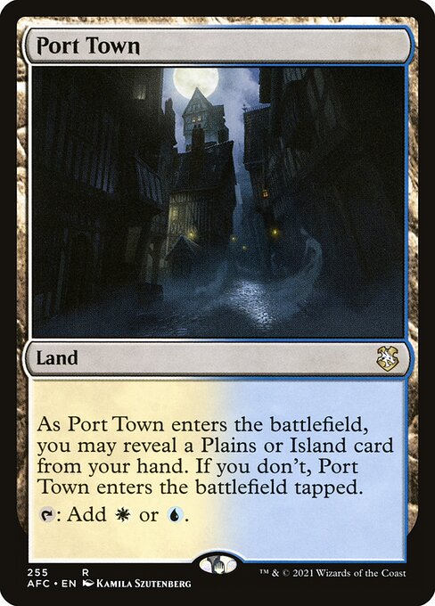 Port Town - Forgotten Realms Commander Rare Card