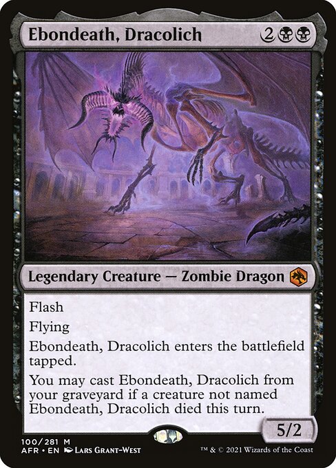 Ebondeath, Dracolich - Adventures in the Forgotten Realms Mythic Card