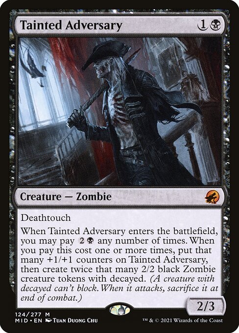 Tainted Adversary - Innistrad: Midnight Hunt Mythic Card