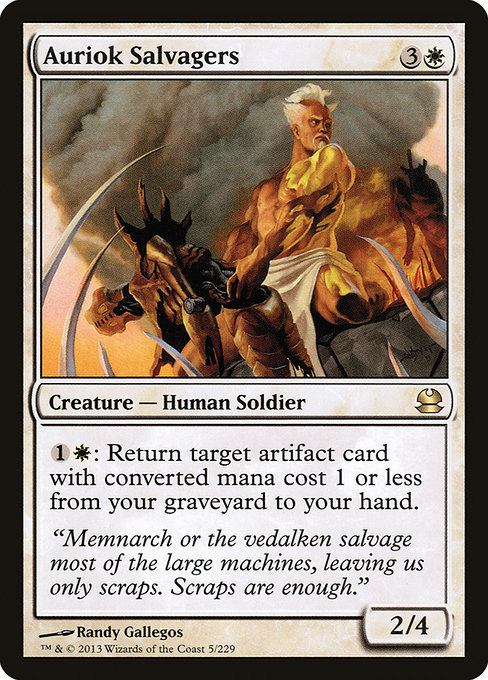 Auriok Salvagers - Modern Masters Rare Card