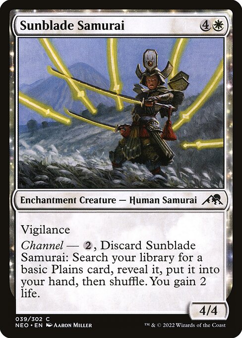 Sunblade Samurai - Kamigawa: Neon Dynasty Common Card