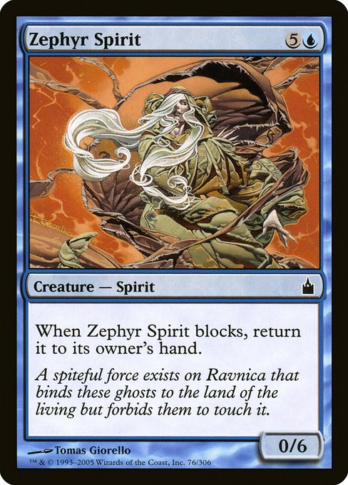 Zephyr Spirit - Ravnica: City of Guilds Common Card