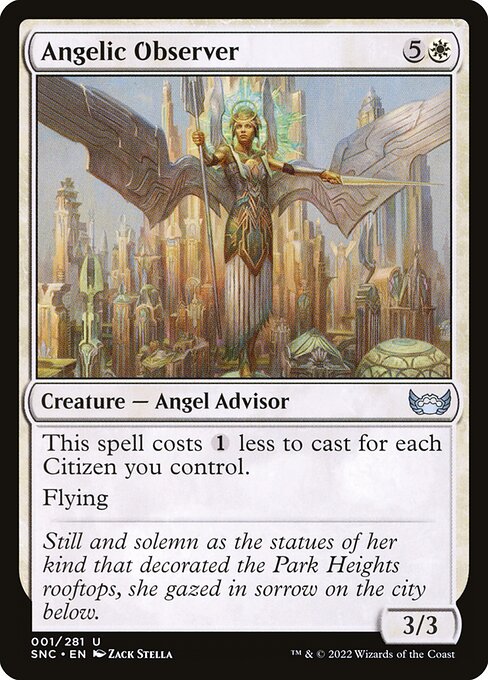 Angelic Observer - Streets of New Capenna Uncommon Card
