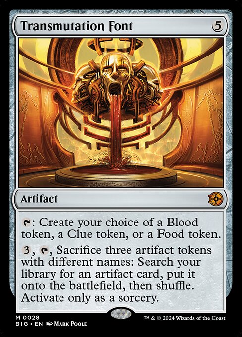 Transmutation Font - The Big Score Mythic Card