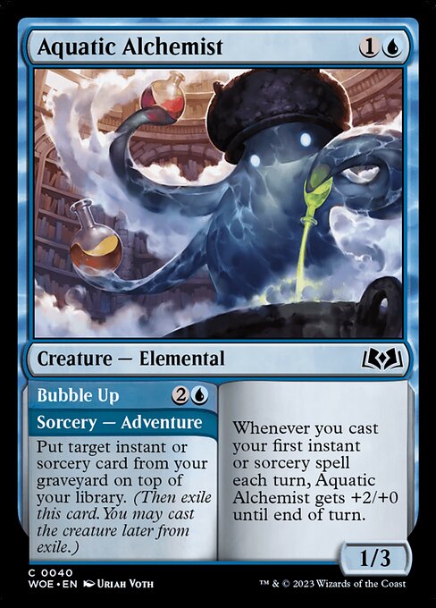 Aquatic Alchemist // Bubble Up - Wilds of Eldraine Common Card