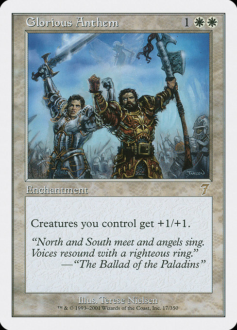Glorious Anthem - Seventh Edition Rare Card