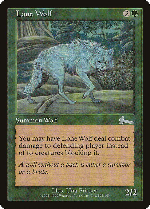 Lone Wolf - Urza's Legacy Uncommon Card