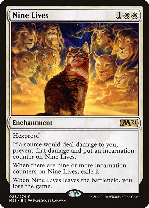 Nine Lives - Core Set 2021 Rare Card