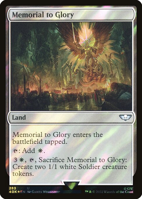 Memorial to Glory - Warhammer 40,000 Commander Uncommon Card
