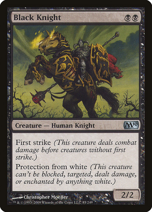 Black Knight - Magic 2010 Uncommon Card