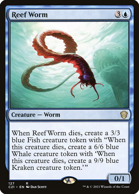 Reef Worm - Commander 2021 Rare Card