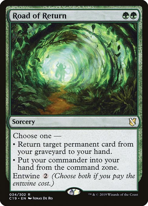 Road of Return - Commander 2019 Rare Card