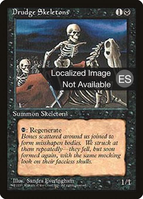Drudge Skeletons - Fourth Edition Foreign Black Border Common Card