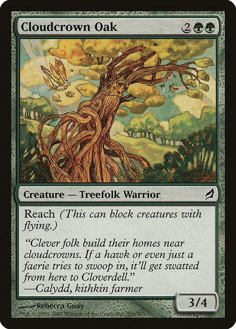 Cloudcrown Oak - Lorwyn Common Card