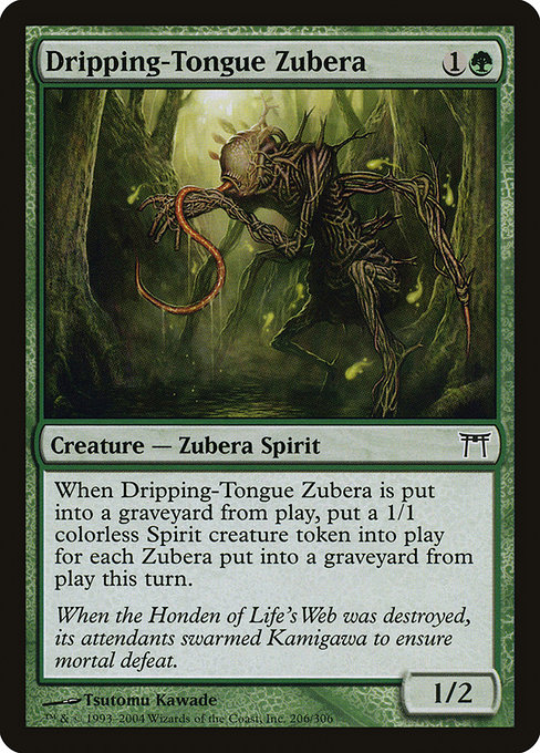 Dripping-Tongue Zubera - Champions of Kamigawa Common Card