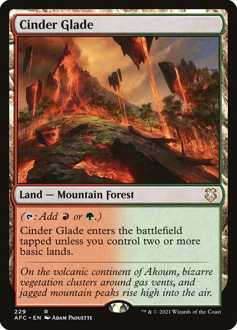Cinder Glade - Forgotten Realms Commander Rare Card