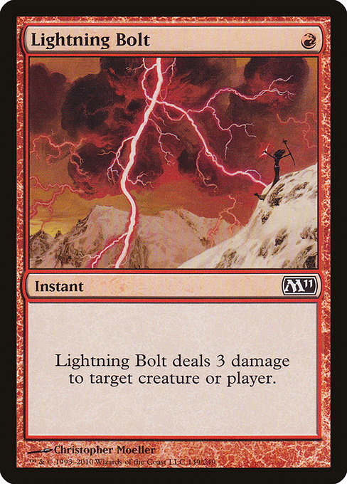 Lightning Bolt - Magic 2011 Common Card