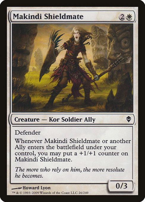 Makindi Shieldmate - Zendikar Common Card