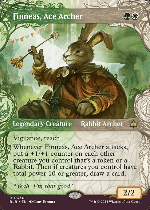 Finneas, Ace Archer - Bloomburrow Rare Card