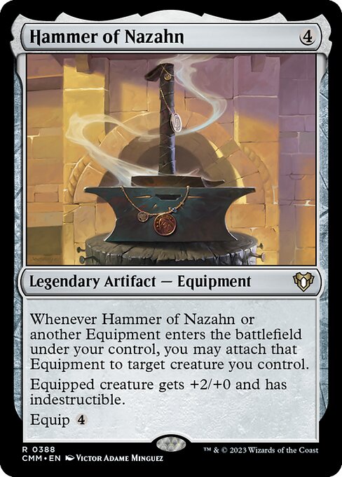 Hammer of Nazahn - Commander Masters Rare Card