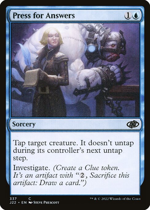 Press for Answers - Jumpstart 2022 Common Card