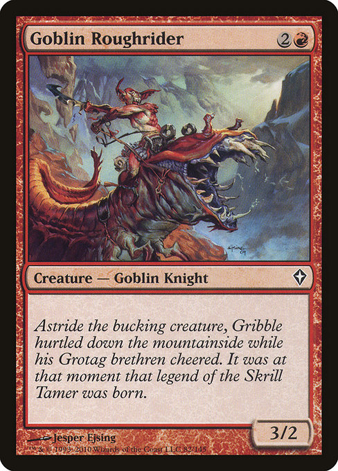Goblin Roughrider - Worldwake Common Card