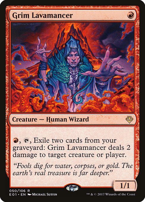 Grim Lavamancer - Archenemy: Nicol Bolas Rare Card