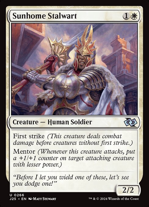 Sunhome Stalwart - Foundations Jumpstart Uncommon Card