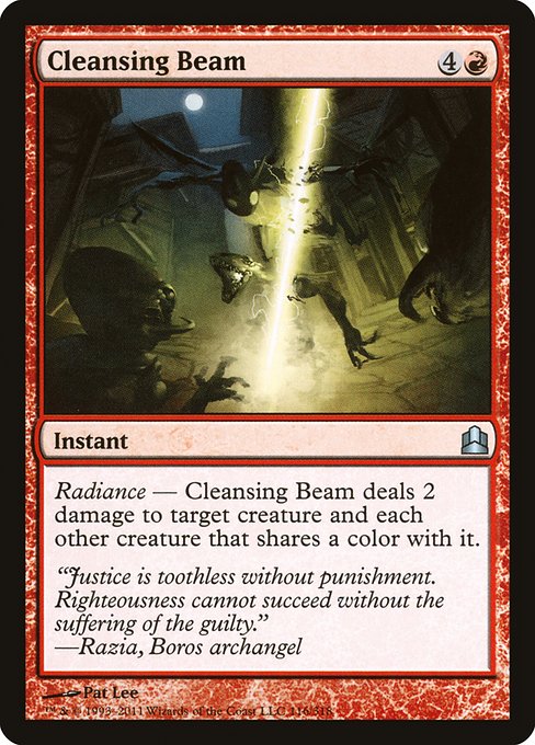 Cleansing Beam - Commander 2011 Uncommon Card