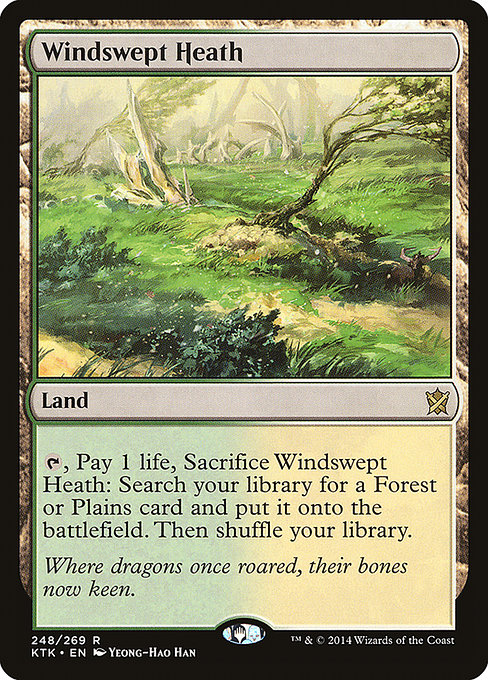 Windswept Heath - Khans of Tarkir Rare Card