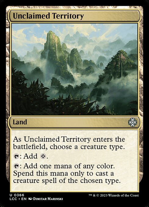 Unclaimed Territory - The Lost Caverns of Ixalan Commander Uncommon Card